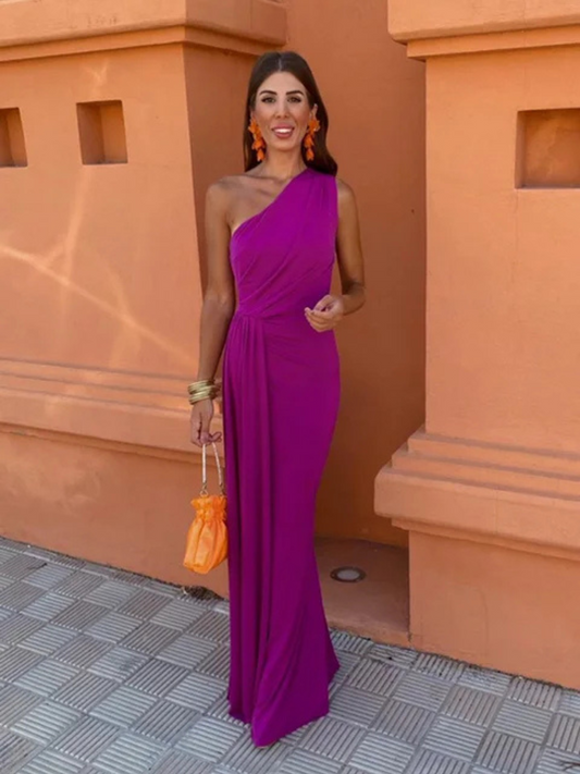 Asymmetrische Sculptuurjurk Luxe