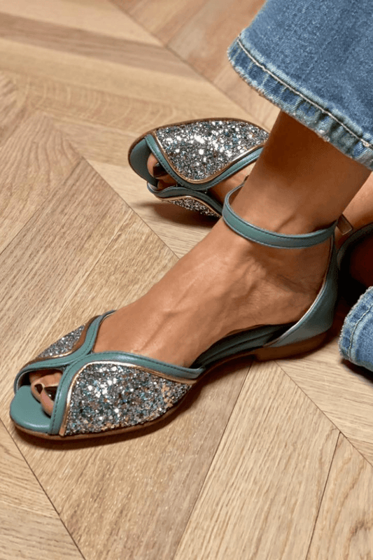 Glitterzandalen