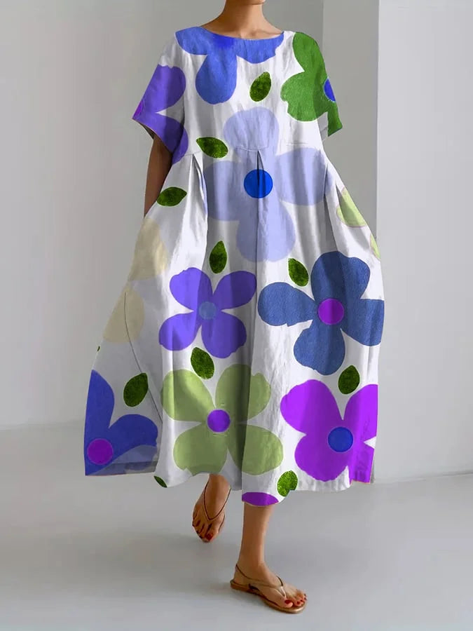 Zomerse Bloemenjurk Vol Kleur