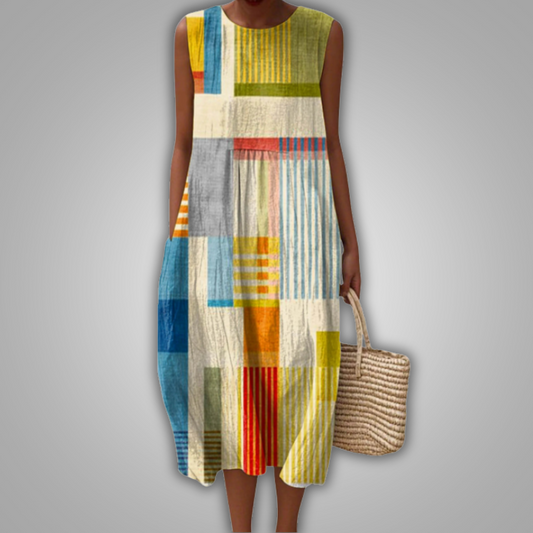 Poppy Patchwork Jurk