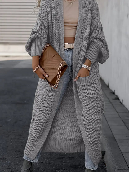 Lang V-Hals Cardigan Figuur-Flatterend