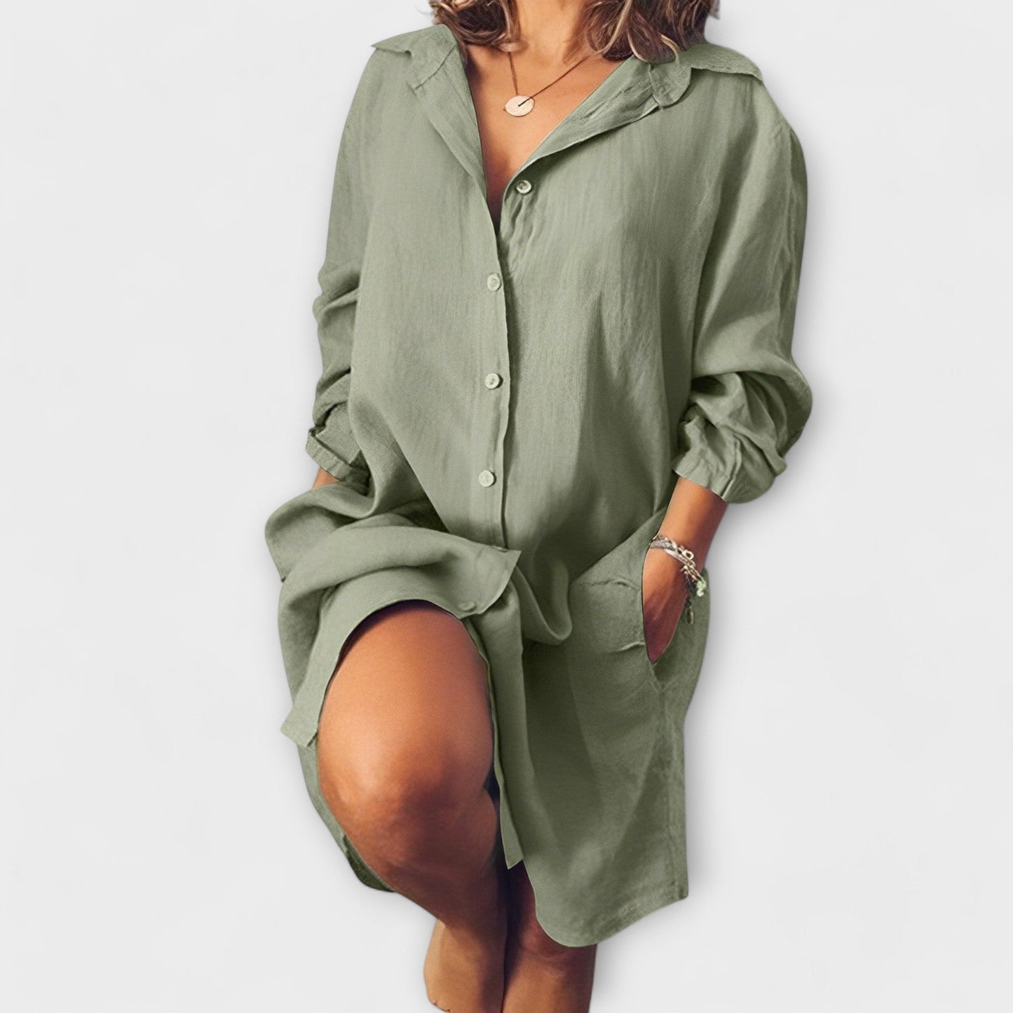 Linnen Blouse Met Stijl