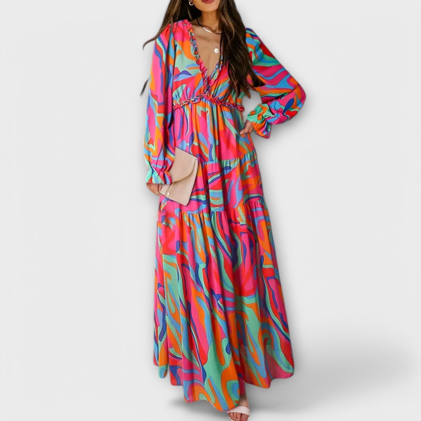 Verleidelijk Elegante Maxi-Jurk