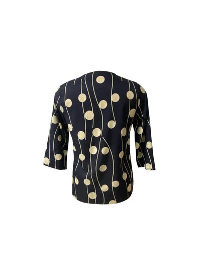 Kreukarm Stippen Blouse