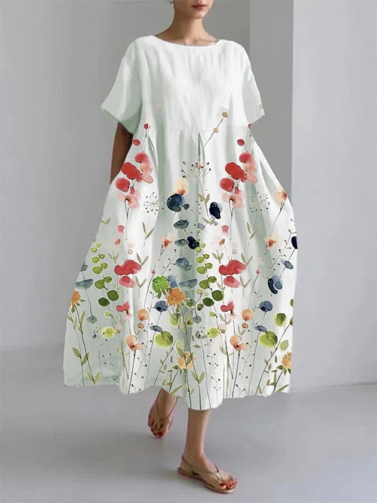 Bloemen lichtheid jurk