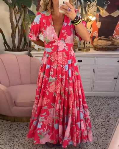 Tijdloze Bloemenjurk met Comfort