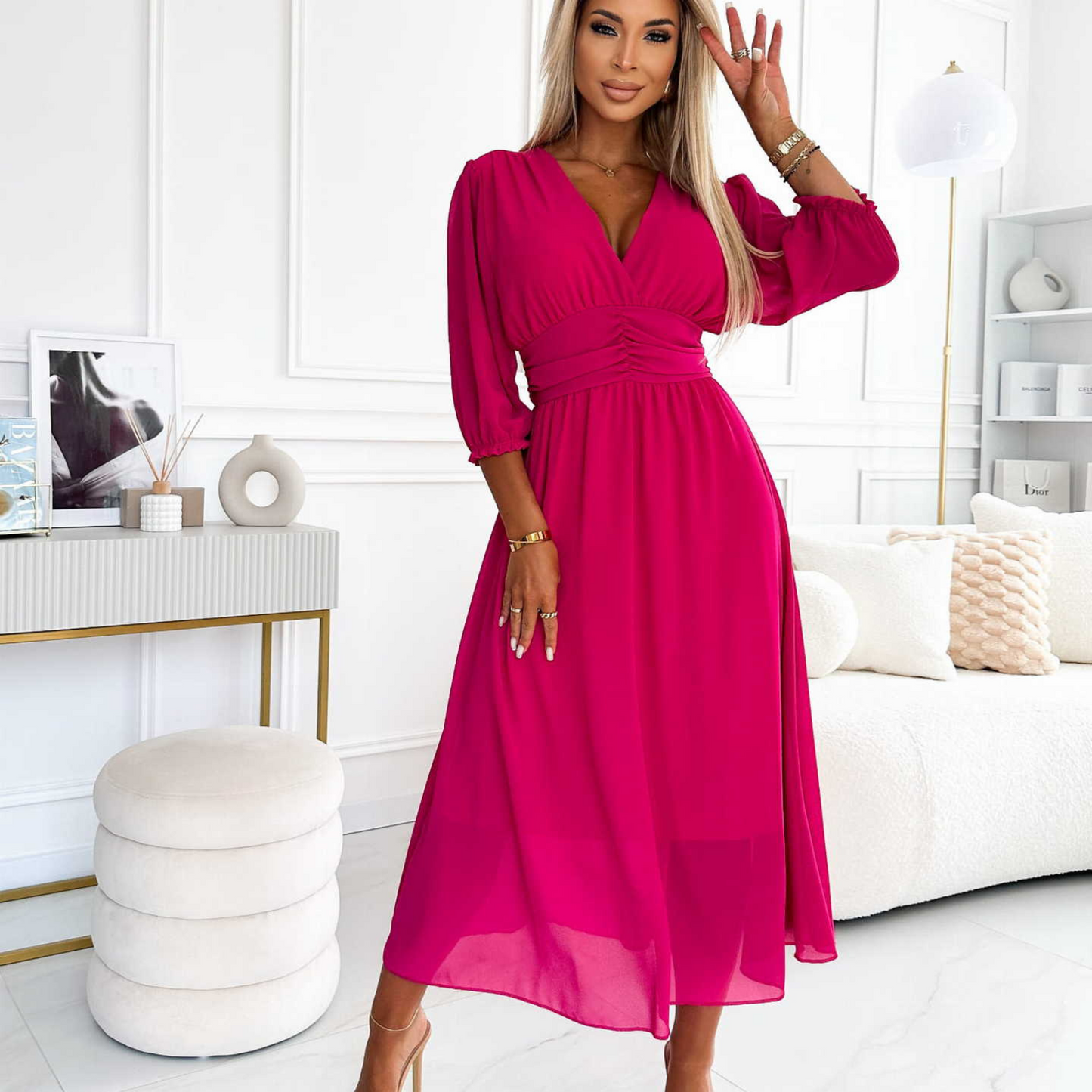 Luxueuze Chiffon Jurk: Licht & Comfort