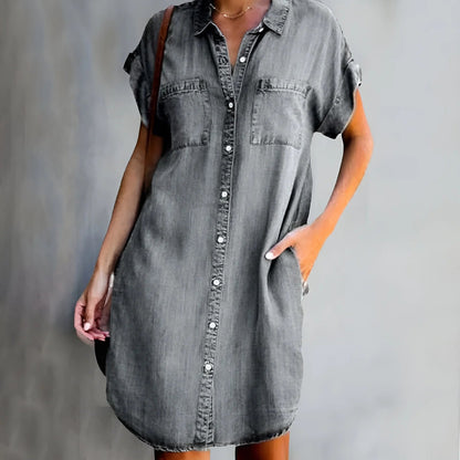 Comfort-Denim Jeanskleid
