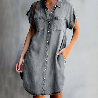 Flattering Fit Denim Dress