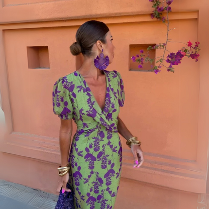 Elegance Floral Midikleid
