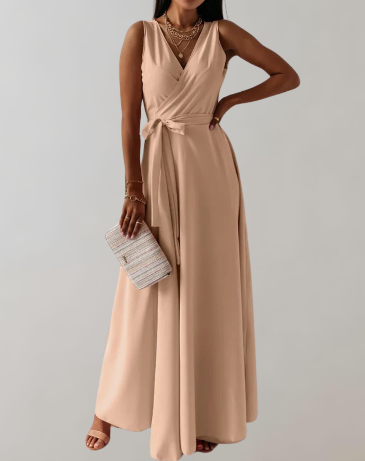 Elegant Taillengürtel Cocktailkleid