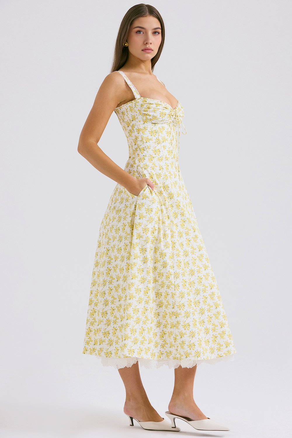 Floral Elegance Midi Dress