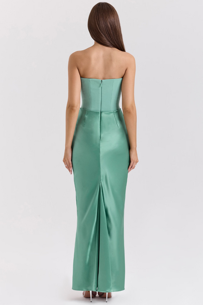 Elegante Satinjurk voor Stijlvolle Avonden