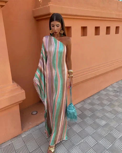 Elegant Asymmetrische Maxi Jurk