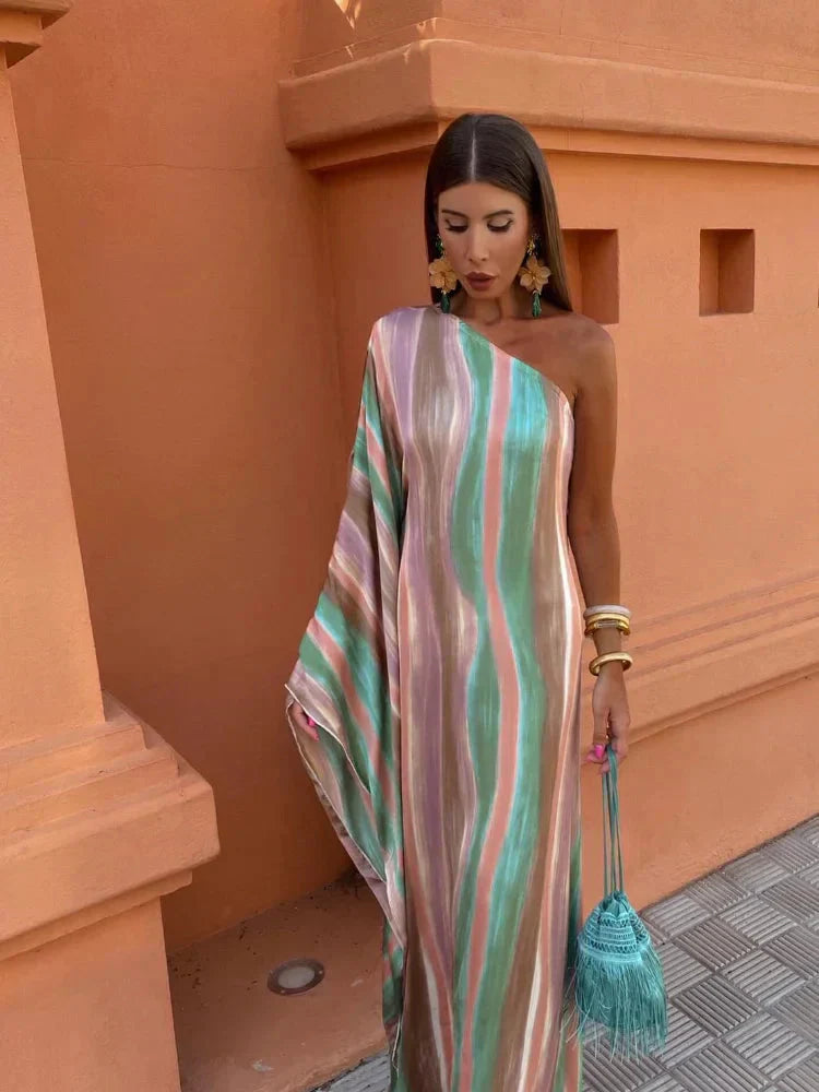 Elegant Asymmetrische Maxi Jurk