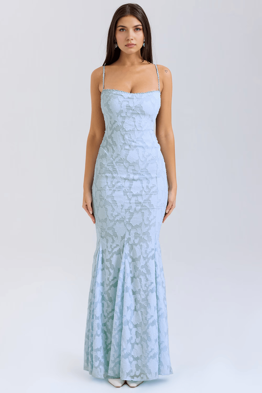 IJsblauwe Elegantie Gala Jurk
