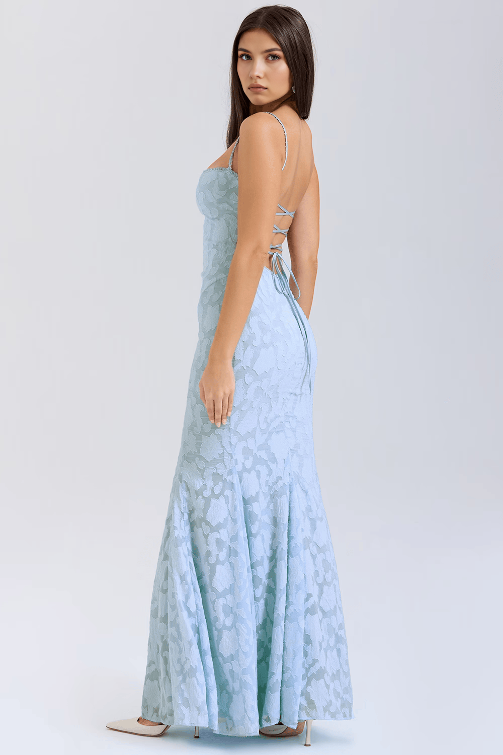 IJsblauwe Elegantie Gala Jurk