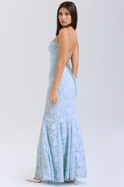 IJsblauwe Elegantie Gala Jurk