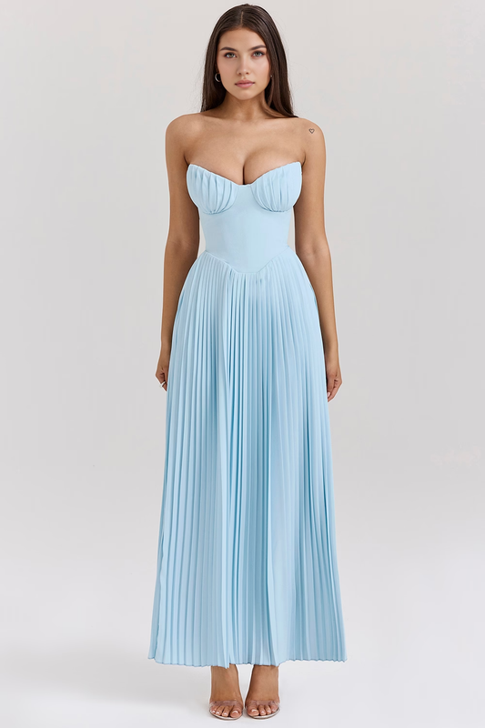 Celeste Midi Jurk: Vol Elegantie