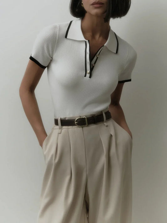 Chic gebreide top voor elke gelegenheid