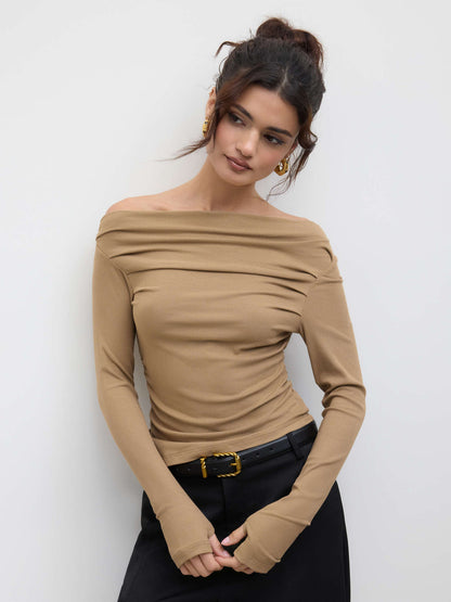 Chique Asymmetrische Slim Fit Top