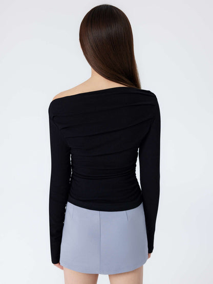 Chique Asymmetrische Slim Fit Top