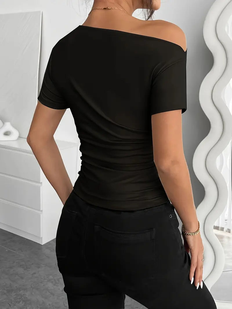 Slim-fit plooitop voor prachtig silhouet