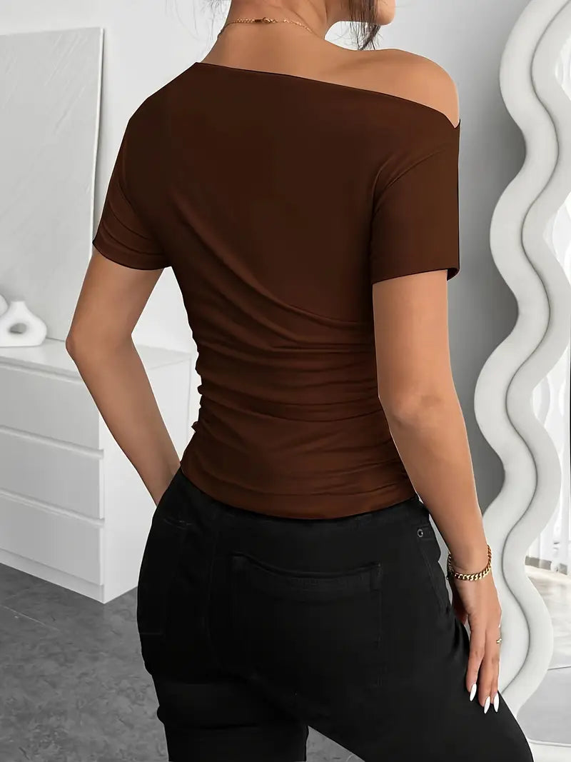 Slim-fit plooitop voor prachtig silhouet