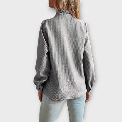 Elegant Long-Sleeve Blouse