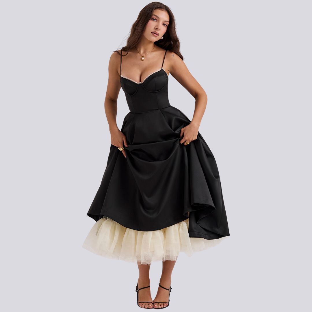 Elegant Tulle Maxi Dress