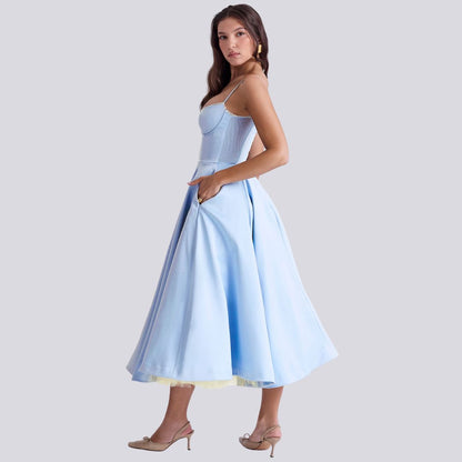 Elegant Tulle Maxi Dress