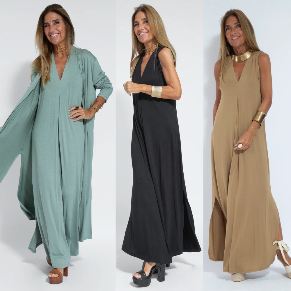 Elegante Figurvormende Jurk-En-Vest
