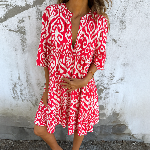 Elegant V-Neck Dress