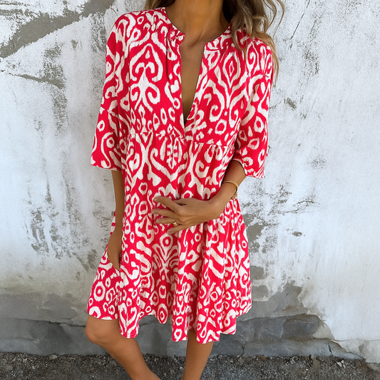 Elegant V-Neck Dress