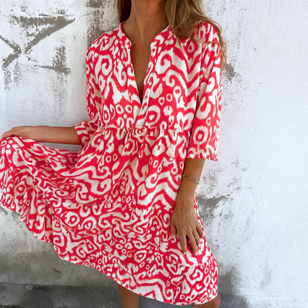 Elegant V-Neck Dress