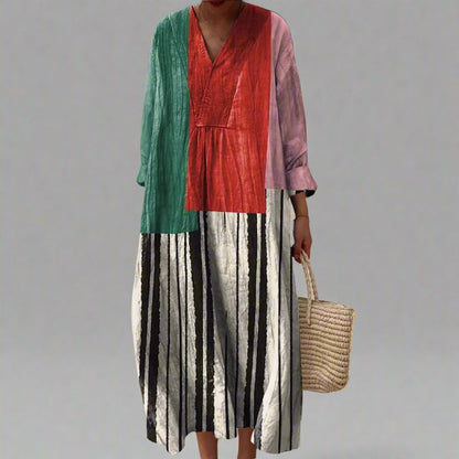 Lia Fluid Geometric Dress