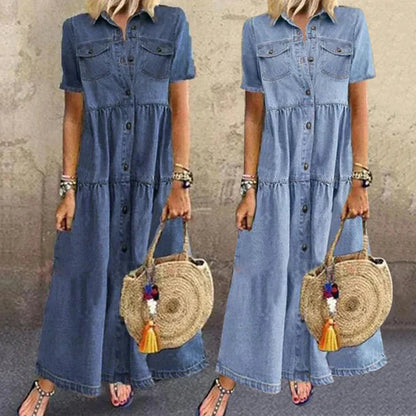 Elegante Denimjurk: Comfort en Stijl