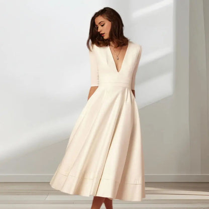 Tijdloze Midi Jurk voor Vrije Elegantie