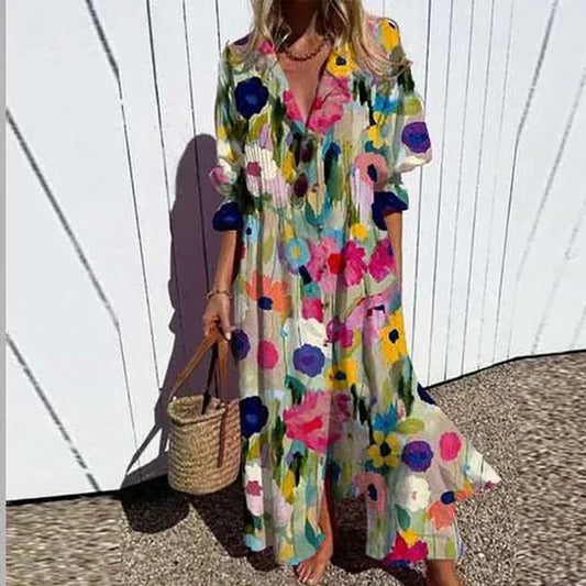 Vrije Elegantie in Boho Jurk