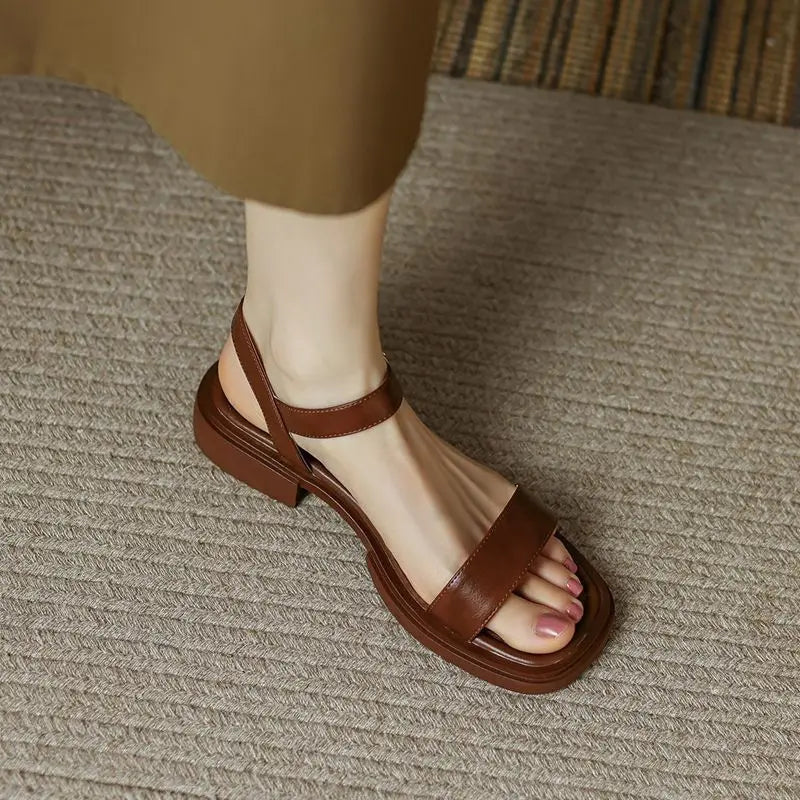 Elegante Leren Sandalen