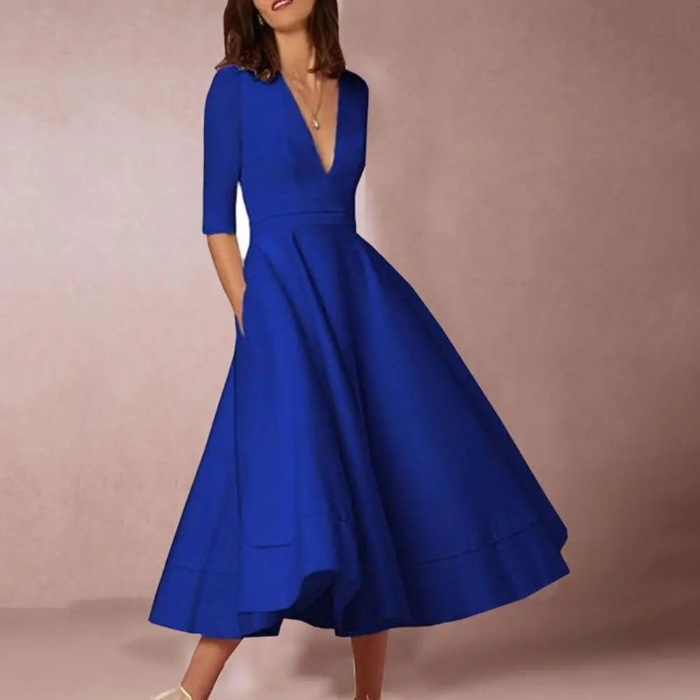 Tijdloze Midi Jurk voor Vrije Elegantie