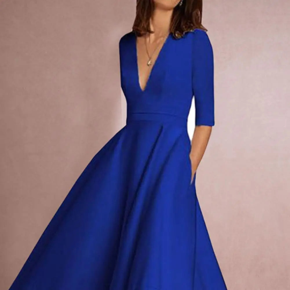 Tijdloze Midi Jurk voor Vrije Elegantie