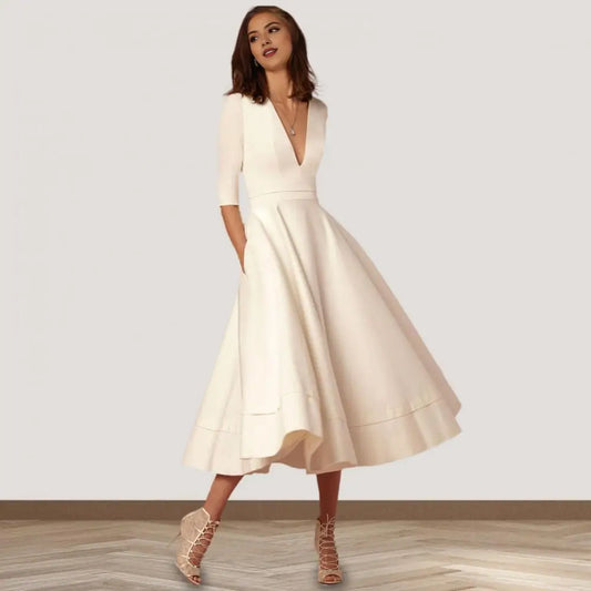 Tijdloze Midi Jurk voor Vrije Elegantie