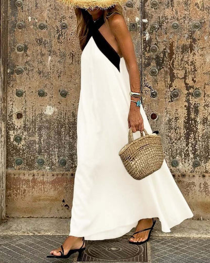 Elegant Silhouette Maxi Dress