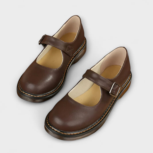 Nostalgie-Riemen Leren Schoenen