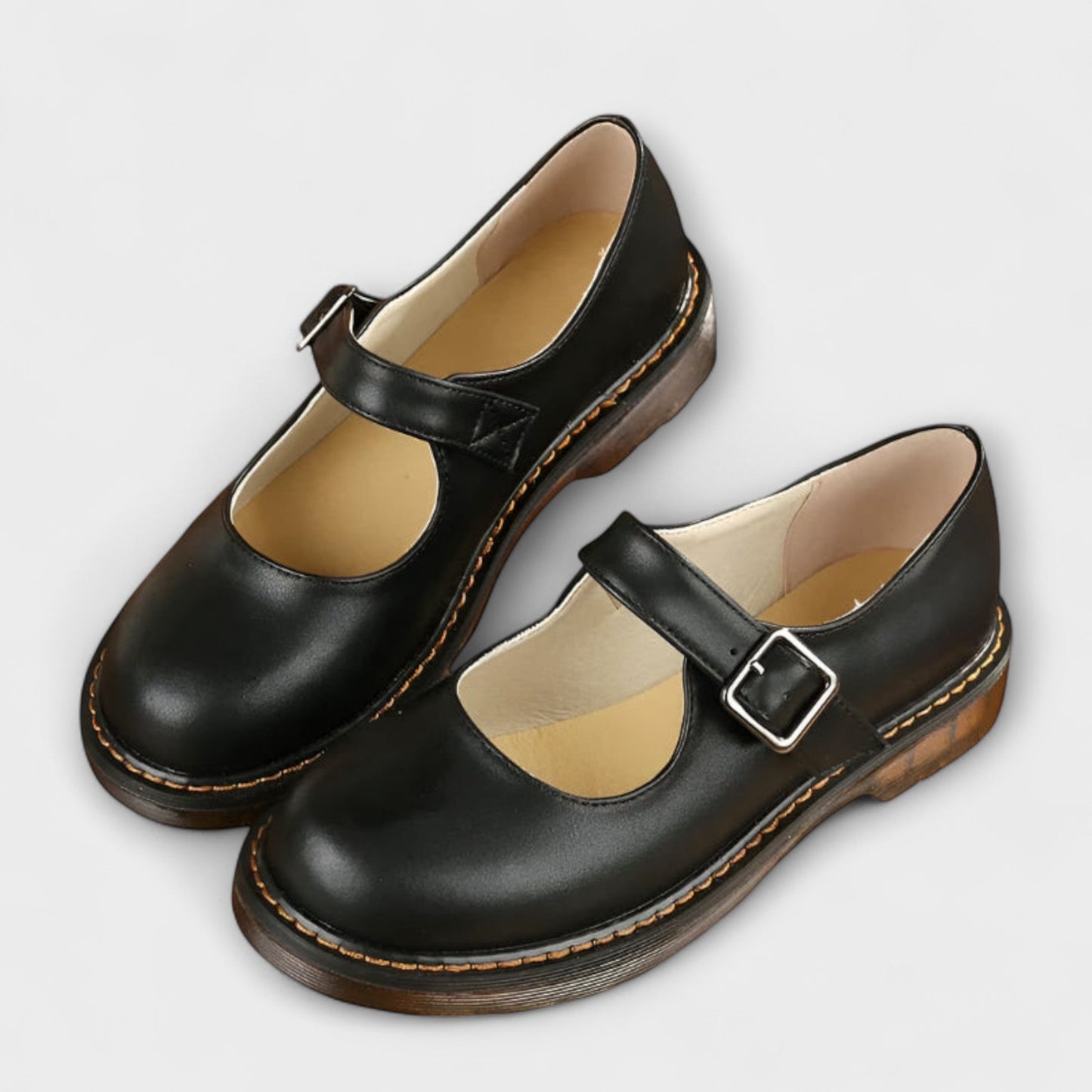 Nostalgie-Riemen Leren Schoenen