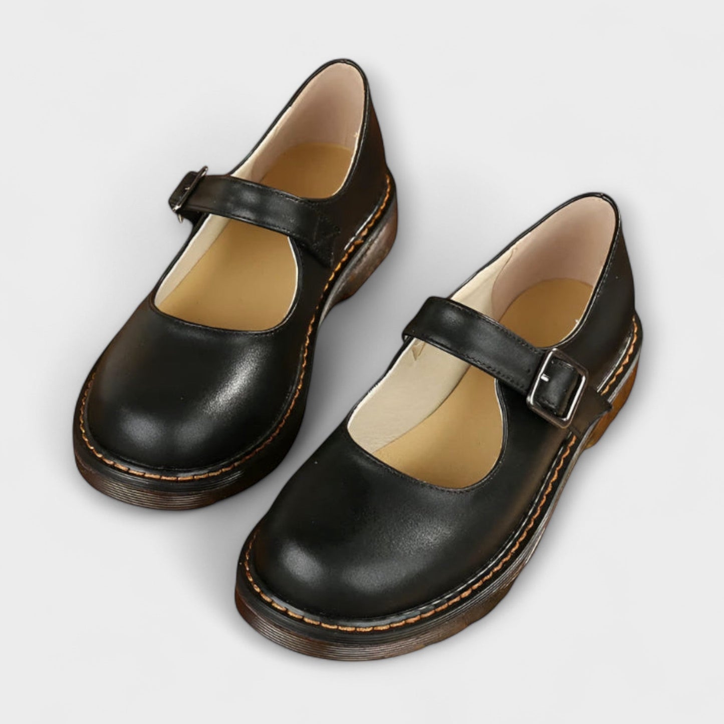 Nostalgie-Riemen Leren Schoenen