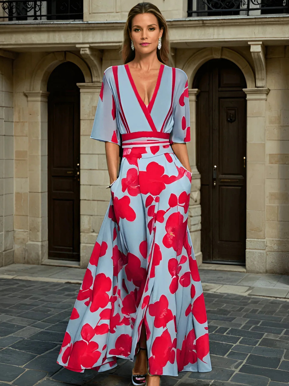 Elegante Jurk met Flatterend Silhouet