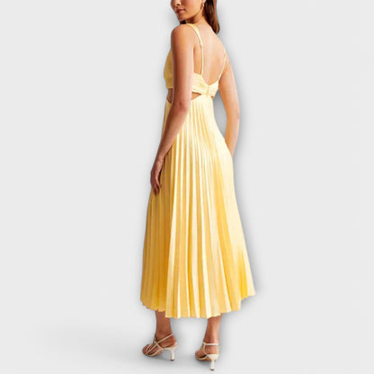 Elegante Geplooide Avondjurk