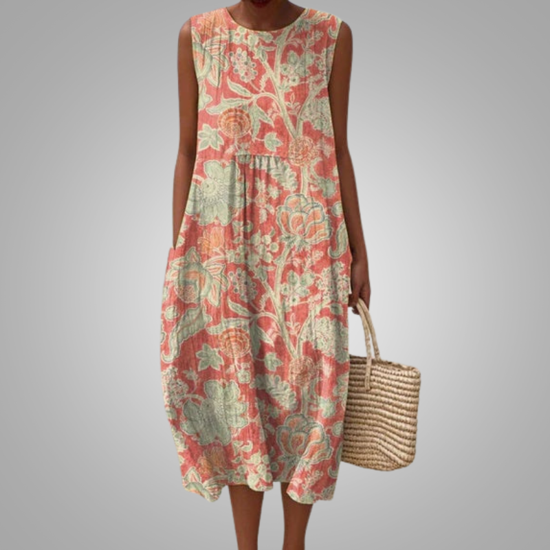 Coral Bloom Jurk